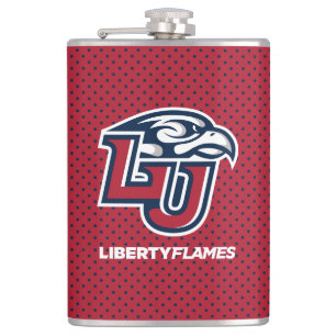 Liberty University Polka Dot Pattern Flask