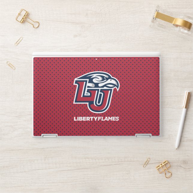 Liberty University Polka Dot Pattern HP Laptop Skin (Desk)