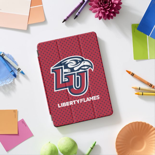 Liberty University Polka Dot Pattern iPad Pro Cover (Desk)