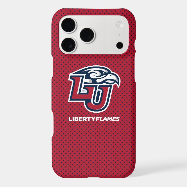 Liberty University Polka Dot Pattern Iphone Case (Back)