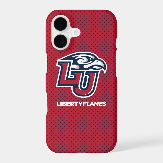 Liberty University Polka Dot Pattern Iphone Case (Back)