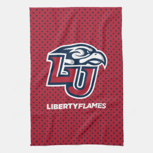 Liberty University Polka Dot Pattern Kitchen Towel