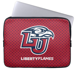 Liberty University Polka Dot Pattern Laptop Sleeve