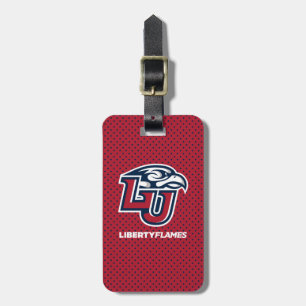 Liberty University Polka Dot Pattern Luggage Tag
