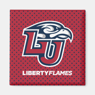 Liberty University Polka Dot Pattern Magnet