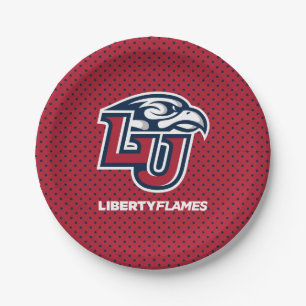 Liberty University Polka Dot Pattern Paper Plates