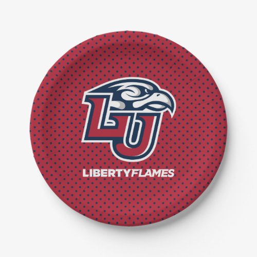 Liberty University Polka Dot Pattern Paper Plates