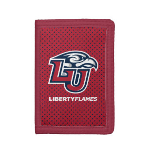 Liberty University Polka Dot Pattern Tri-fold Wallet