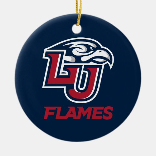 Liberty University Primary Logo Ceramic Ornament