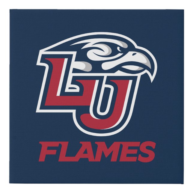 Liberty University Primary Logo Faux Canvas Print (Front)