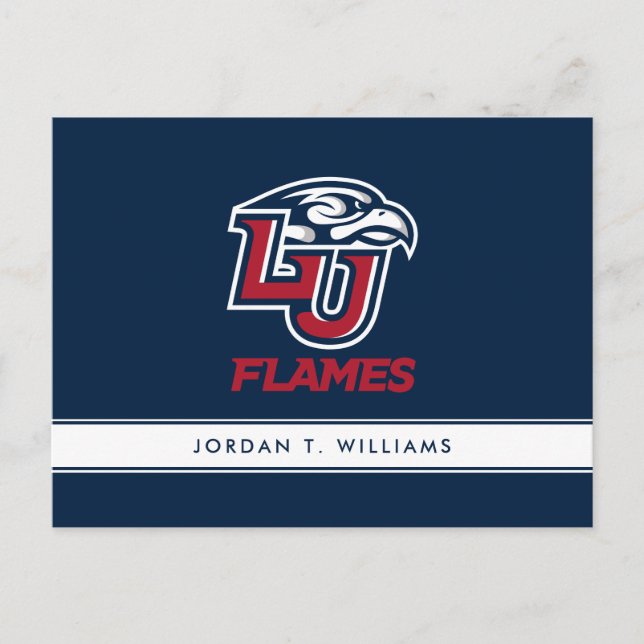 Liberty University Primary Logo Invitation Postcard (Front)
