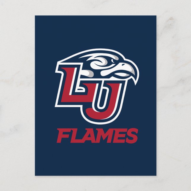 Liberty University Primary Logo Invitation Postcard (Front)