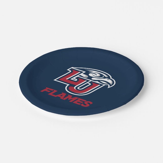 Liberty University Primary Logo Paper Plates (Angled)