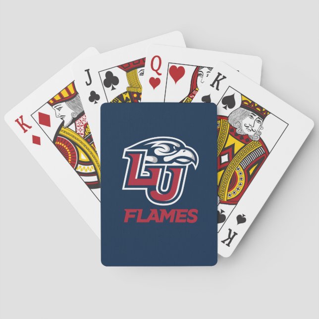 Liberty University Primary Logo Poker Cards (Back)