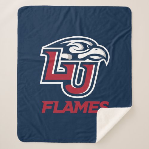 Liberty University Primary Logo Sherpa Blanket