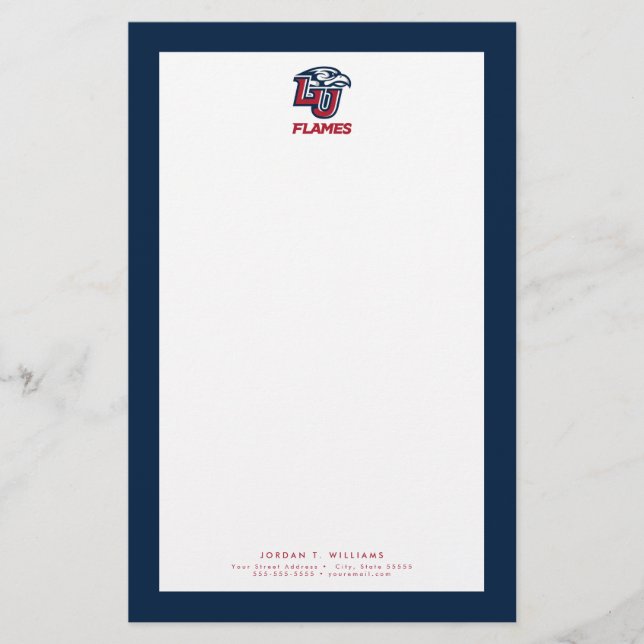 Liberty University Primary Logo Stationery (Front)