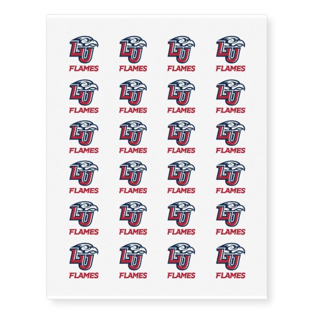 Liberty University Primary Logo Temporary Tattoos (Front)