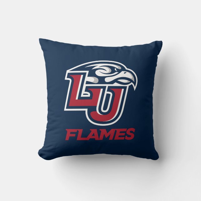 Liberty University Primary Logo Throw Pillow (Front)