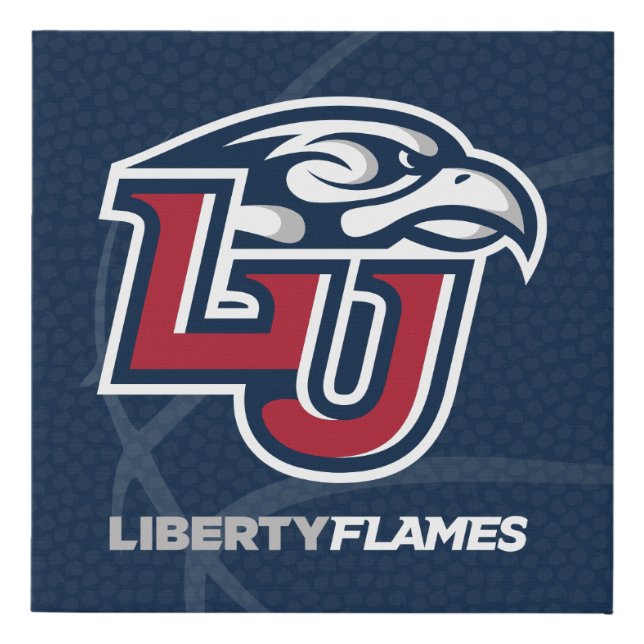 Liberty University State Basketball Faux Canvas Print (Front)