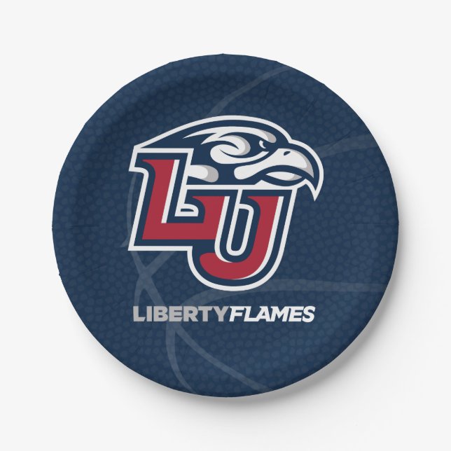 Liberty University State Basketball Paper Plates (Front)