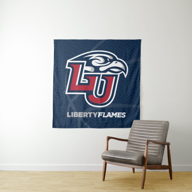 Liberty University State Basketball Tapestry (In Situ)