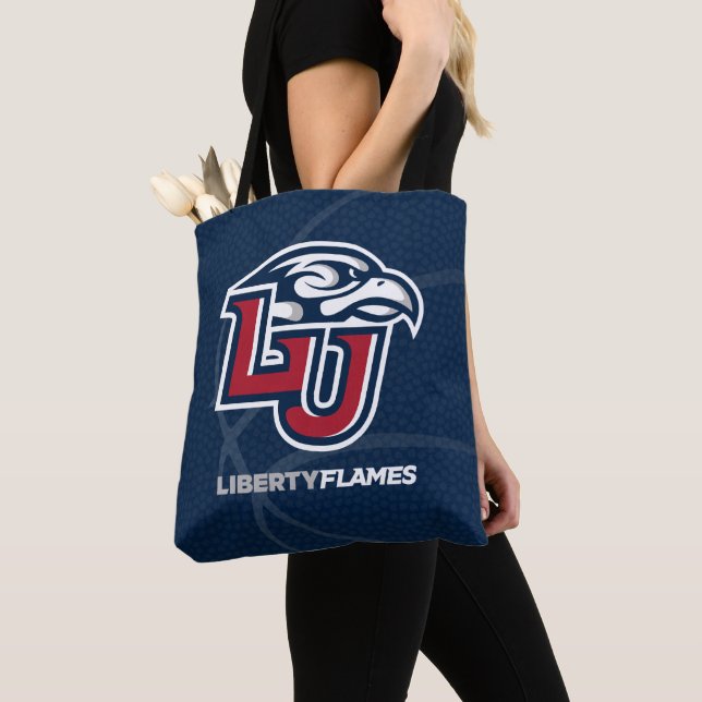 Liberty University State Basketball Tote Bag (Close Up)