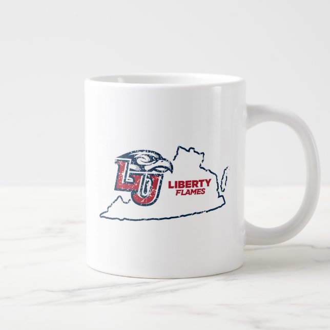 Liberty University State Love Giant Coffee Mug (Right)