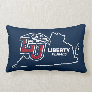 Liberty University State Love Lumbar Pillow