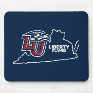 Liberty University State Love Mouse Pad