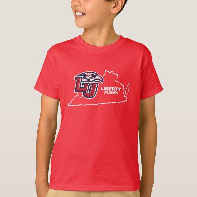 Liberty University State Love T-Shirt (Front)