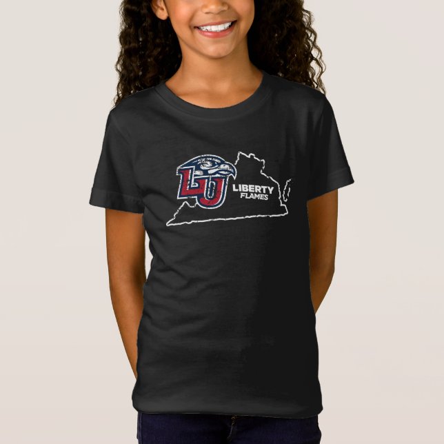Liberty University State Love T-Shirt (Front)