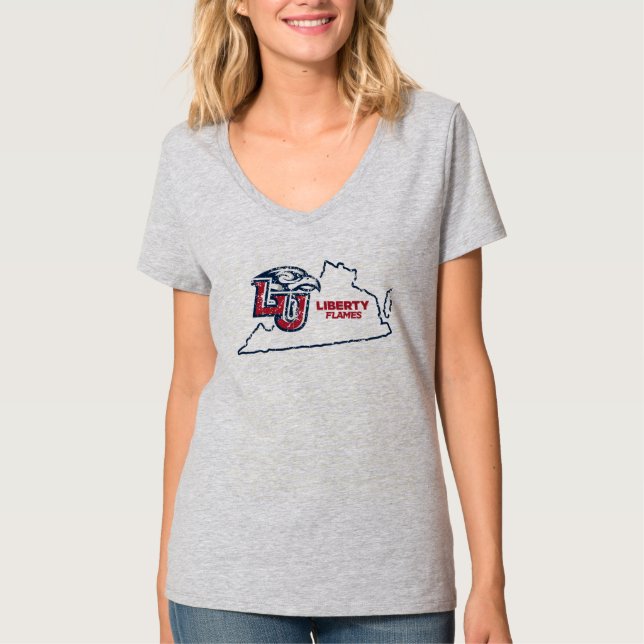 Liberty University State Love T-Shirt (Front)