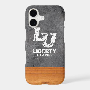 Liberty University Wood Cement Half White iPhone 17 Case