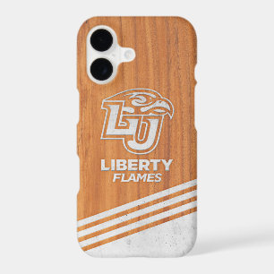 Liberty University Wood Cement Logo Stripe Color iPhone 17 Case