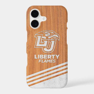 Liberty University Wood Cement Logo Stripe Color iPhone 17 Case