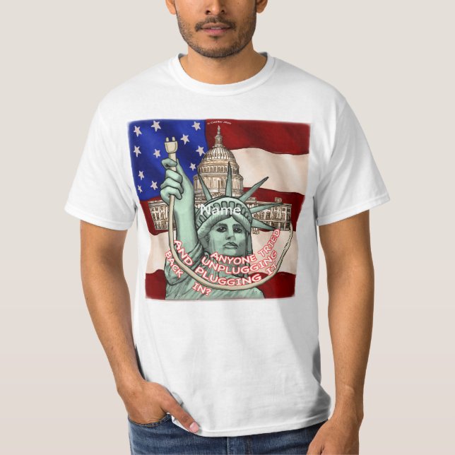 Liberty Unplug USA T-Shirt (Front)