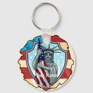 Liberty USA Keychain