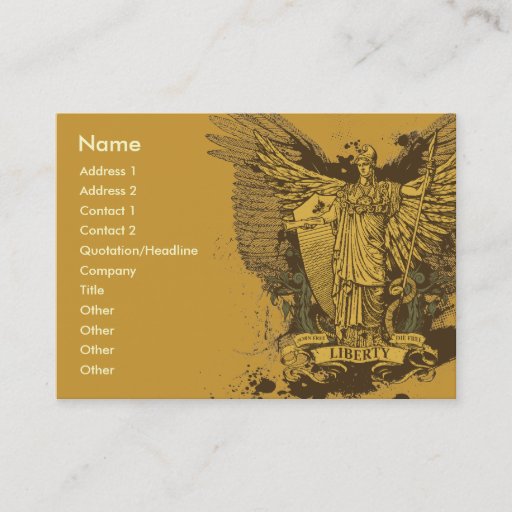 Customizable Liberty Voter Libertas Cards Business Card Templates