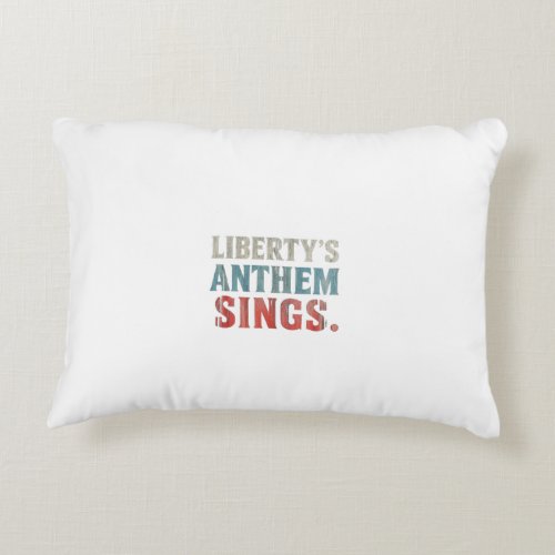 Libertys anthem sings accent pillow