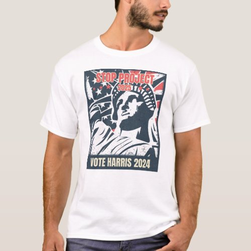 Libertys Call Vote Harris 2024 T_Shirt