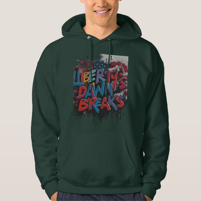 Liberty's dawn breaks hoodie (Front)