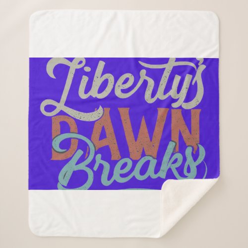 Libertys Dawn Breaks Sherpa Blanket