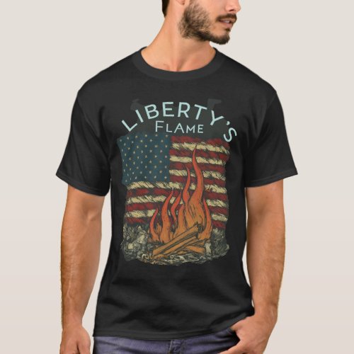 Libertys Flame Burns t_shirt 
