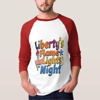 Liberty's Flame Lights Night T-Shirt