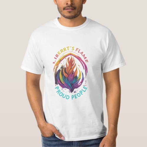  Libertys Flame Proud  T_Shirt