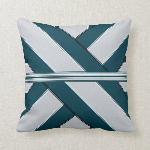 Liberty's Green Gift-Wrap Design Throw Pillow