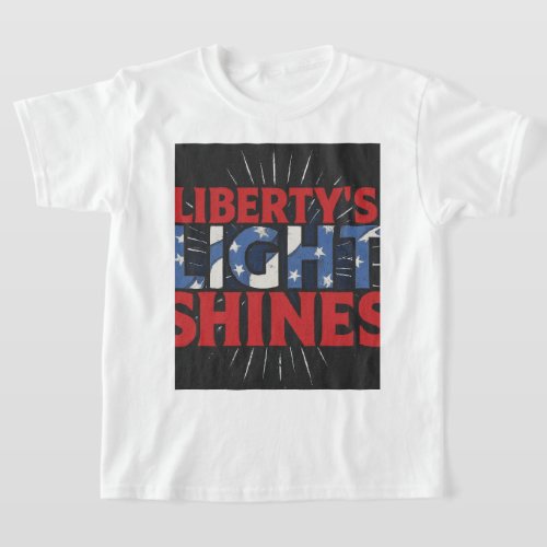 LIBERTYS LIGHT SHINES_ Vibrant T_Shirt Design