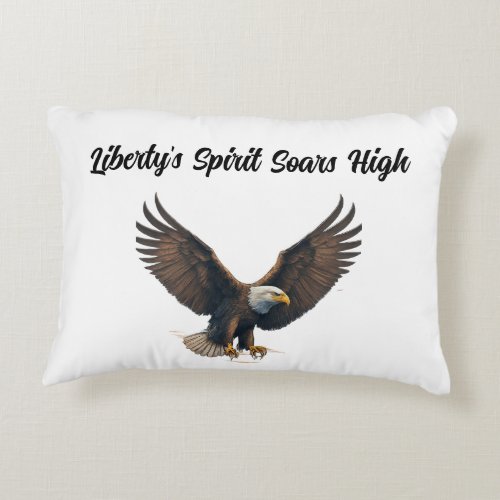 Libertys Spirit Soars High Accent Pillow