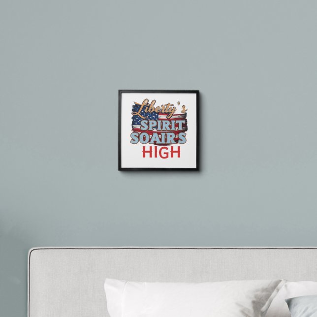 Liberty's Spirit Soars High Peel And Stick Photo Tile (Bedroom)