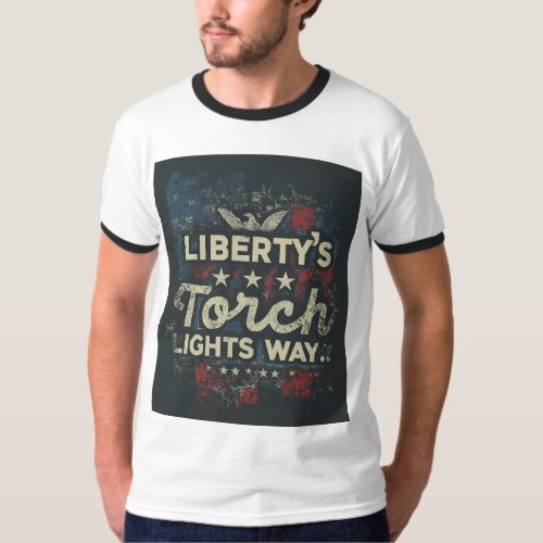 Libertys Torch Lights Way T_Shirt